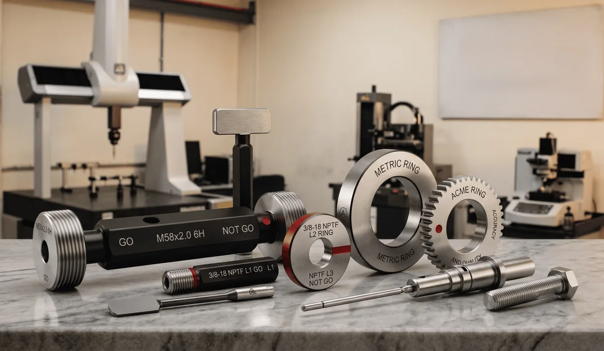 Accusize inspection and standards room with CMM and gauges