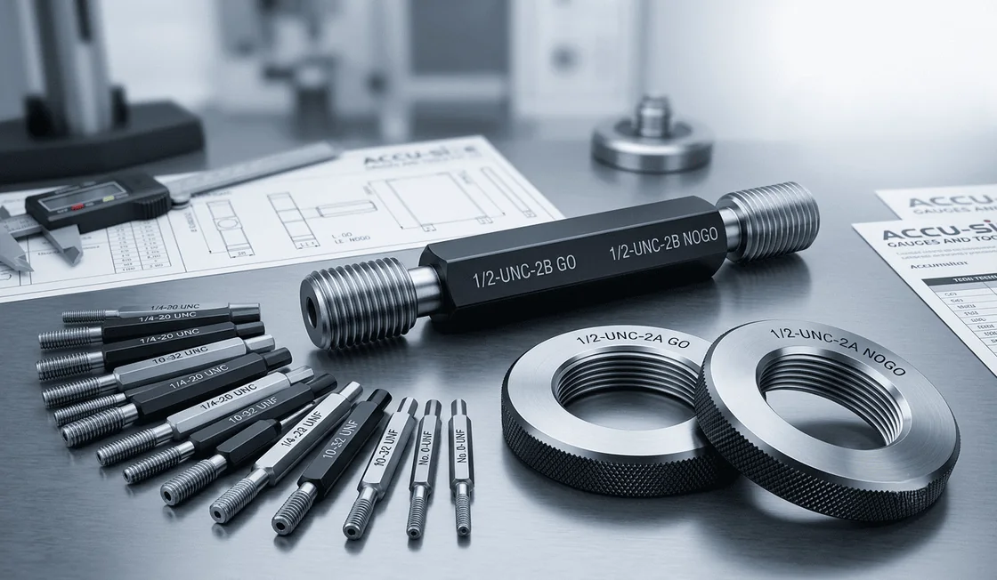 Unified thread gauges — detail